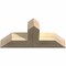 Ekena Millwork Portland Rough Sawn Timber Gable Bracket, Douglas Fir, 36"W x 16"H x 6"D x 6"F, 11/12 Pitch GBW036X16X0606POR00RDF - alternate 2